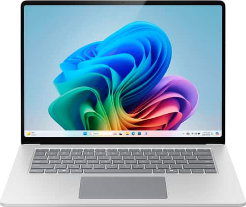 Microsoft - Surface Laptop – Copilot+ PC – 15" Touch–Screen – Snapdragon X Elite – 16GB Memory – 256GB SSD (7th Edition) - Platinum