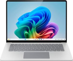 Microsoft - Surface Laptop – Copilot+ PC – 15" Touch–Screen – Snapdragon X Elite – 16GB Memory – 256GB SSD (7th Edition) - Platinum - Front_Zoom