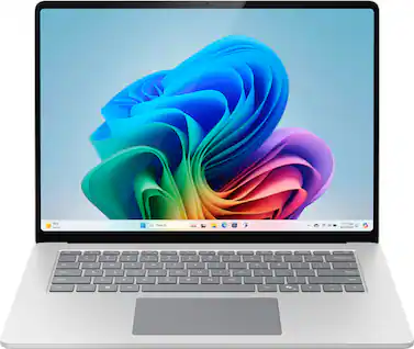 Microsoft - Surface Laptop - 15" 2K Touchscreen - Snapdragon X Elite 2024- 16GB Memory - 256GB Storage (7th Ed) - Copilot+ PC - Platinum