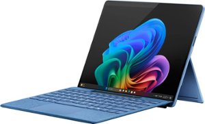 Microsoft - Surface Pro - Copilot+ PC - 13” - Snapdragon X Plus - 16GB Memory - 512GB SSD - Device Only (11th Edition) - Sapphire - Front_Zoom