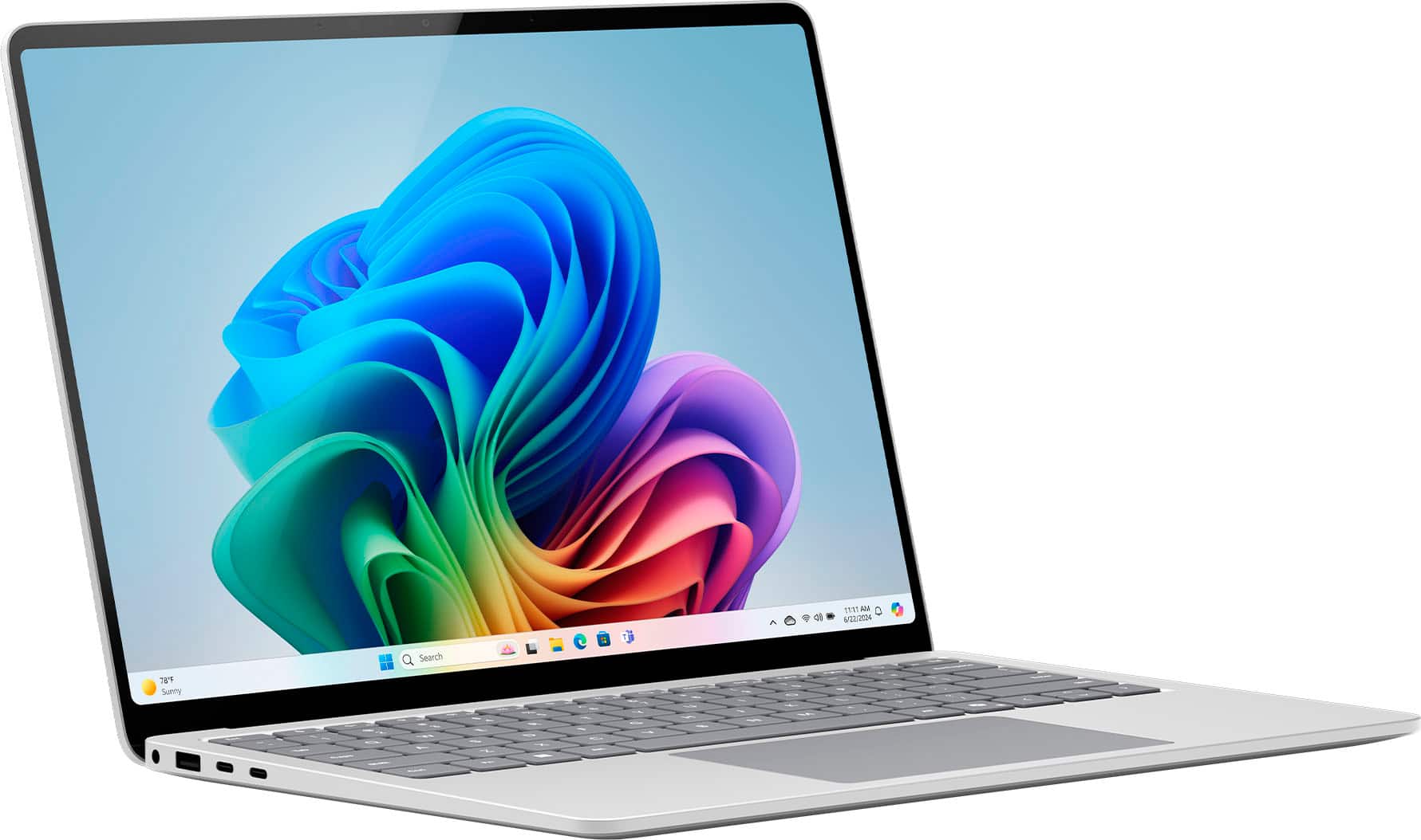 Laptop computers are a popular choice for people who need portable computing power. They come in various sizes and styles, with some featuring touchscreens and others offering more traditional keyboards and mice. In the image, a laptop computer is displayed with a colorful background, showcasing its vibrant design.