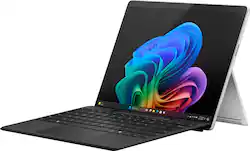 Microsoft - Surface Pro - Copilot+ PC - 13” OLED Touchscreen - Snapdragon X Elite - 32GB Memory - 1TB SSD - Device Only (11th Ed) - Platinum - Front_Zoom