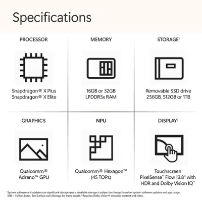 Microsoft - Surface Laptop - Copilot+ PC - 13.8" Touch-Screen - Snapdragon X Plus - 16GB Memory - 512GB SSD (7th Edition) - Dune