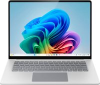 Microsoft - Surface Laptop - Copilot+ PC - 15" Touch-Screen - Snapdragon X Elite - 16GB Memory - 1TB SSD (7th Edition) - Platinum - Front_Zoom