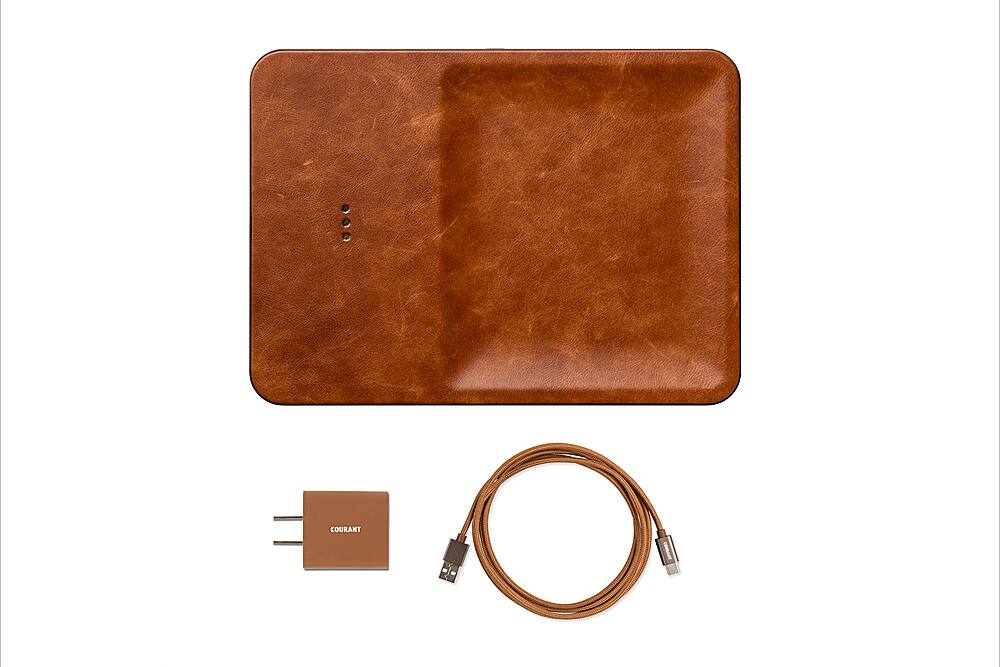 Alt View 14. Courant - Courant CATCH:3 Leather Single-Device Charging Tray - Saddle.