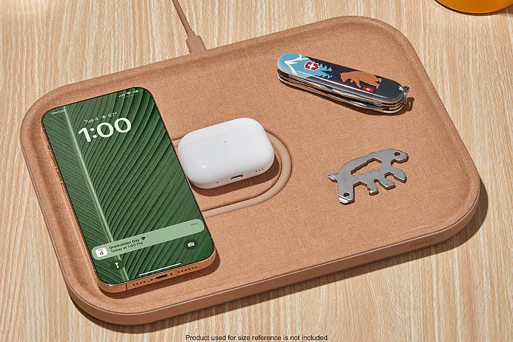 Product used for size reference is not included.