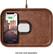 Front. Courant - Courant MAG:3 Leather 2-in-1 Magnetic Charging Tray - Saddle.