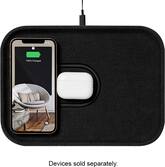 Courant - MAG:3 Linen 2-in-1 Magnetic Charging Tray - Charcoal - Front_Zoom