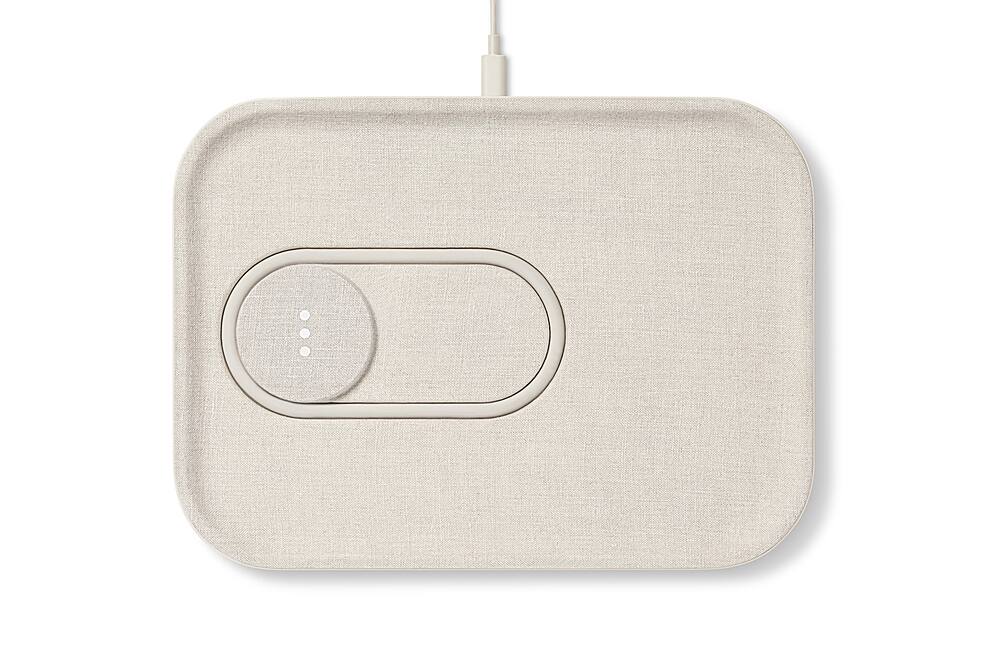 Alt View 14. Courant - Courant MAG:3 Linen 2-in-1 Magnetic Charging Tray - Natural.