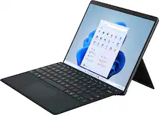 Front. Microsoft - Refurbished Surface Pro 8 – 13” Touch Screen – Intel Evo platform Core i7 – 16GB Memory – 256GB SSD – Device Only - Graphite.