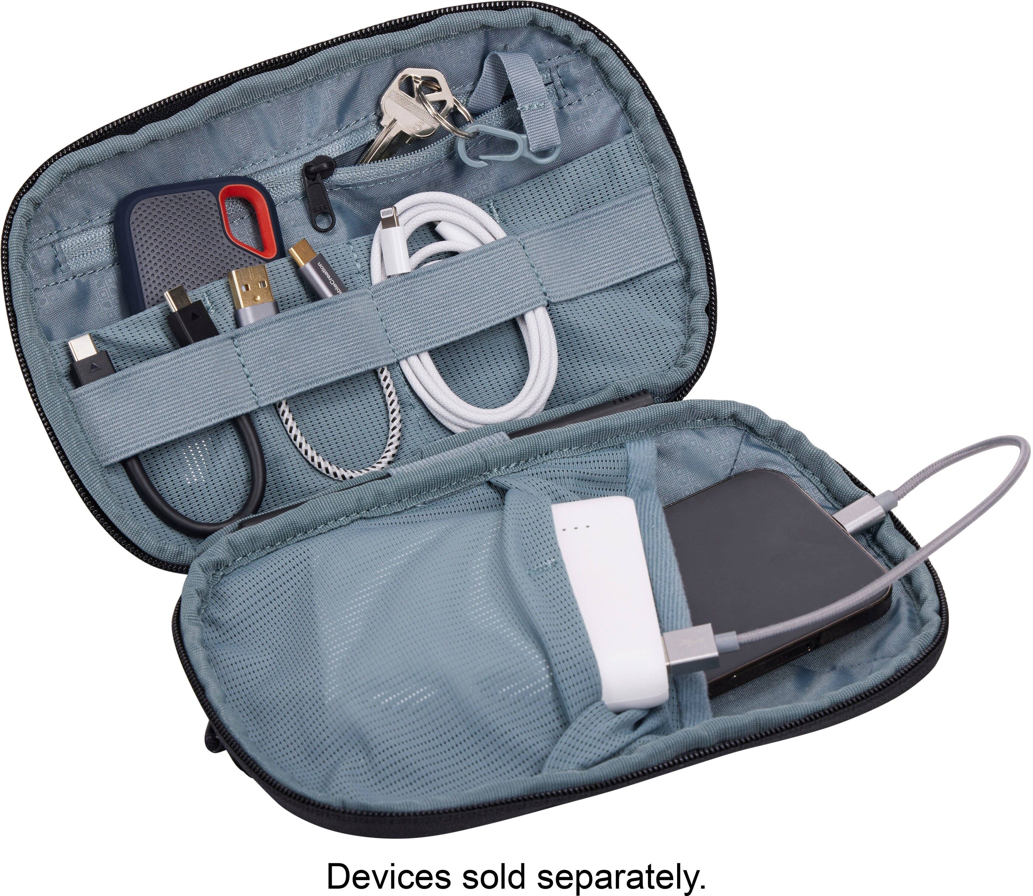 Alt View 14. Thule - Terra PowerShuttle - Medium travel case for cords, cables, charger, power banks, AirPods, earbuds, headphones and more - Black.