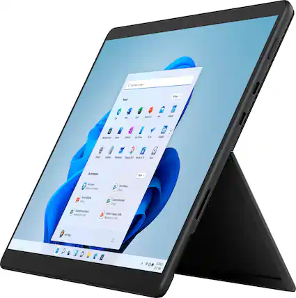 Front. Microsoft - Refurbished Surface Pro 8 – 13” Touch Screen – Intel Evo Platform Core i5 – 16GB Memory – 256GB SSD – Device Only - Graphite.