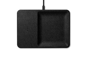 Courant CATCH:3 Leather Single-Device Charging Tray - Black - Front_Zoom