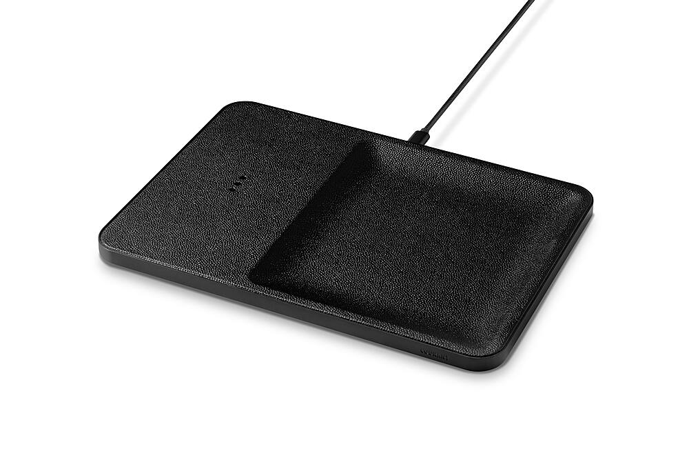 Alt View 11. Courant - Courant CATCH:3 Leather Single-Device Charging Tray - Black.