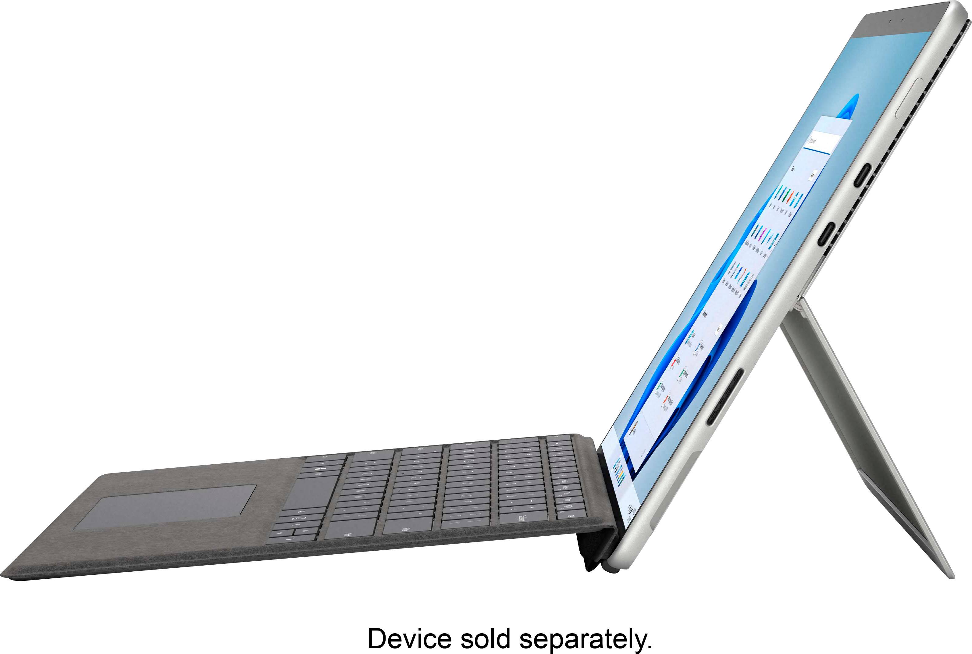 Alt View 17. Microsoft - Refurbished Surface Pro 8 – 13” Touch Screen – Intel Evo Platform Core i7 – 16GB Memory – 256GB SSD – Device Only - Platinum.
