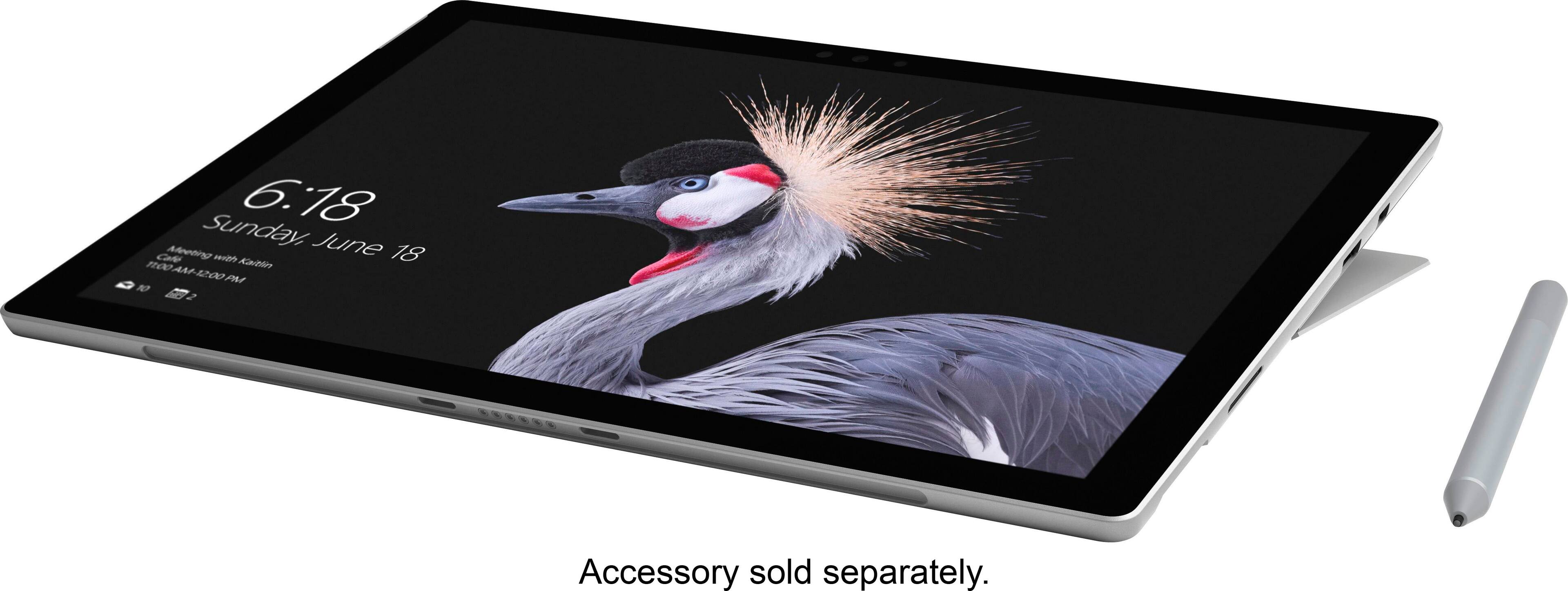 Alt View 14. Microsoft - Refurbished Surface Pro – 12.3” Touch-Screen – Intel Core i7 – 16GB Memory - 512GB Solid State Drive (Fifth Generation) - Silver.