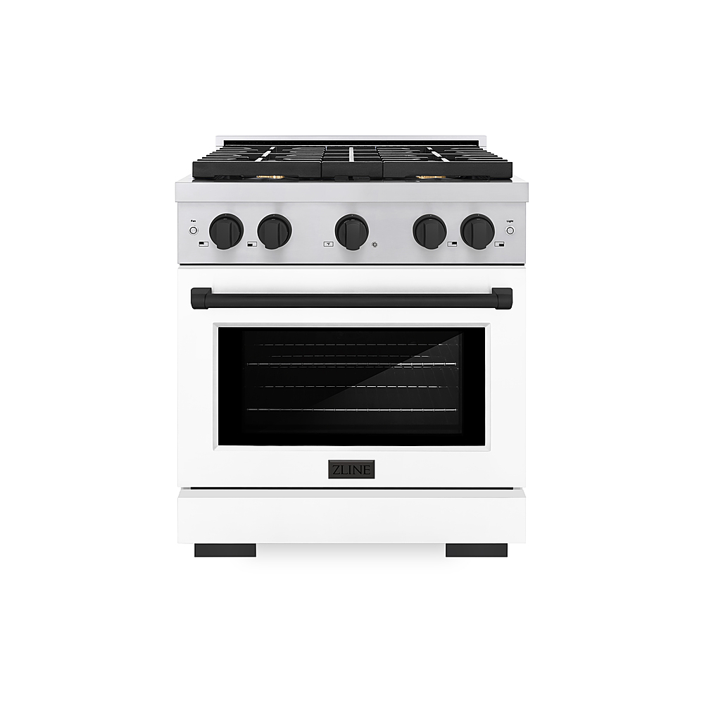 ZLINE 30 in. 4.2 cu. ft. Freestanding Gas Range with Gas Oven in Stainless  Steel and Matte Black Accents Stainless Steel SGRZ-WM-30-MB - Best Buy