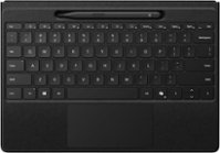 Microsoft - Surface Slim Pen (2nd Edition) and Pro Flex Keyboard for Pro (11th Edition), Pro 9, Pro 8 - Black - Front_Zoom