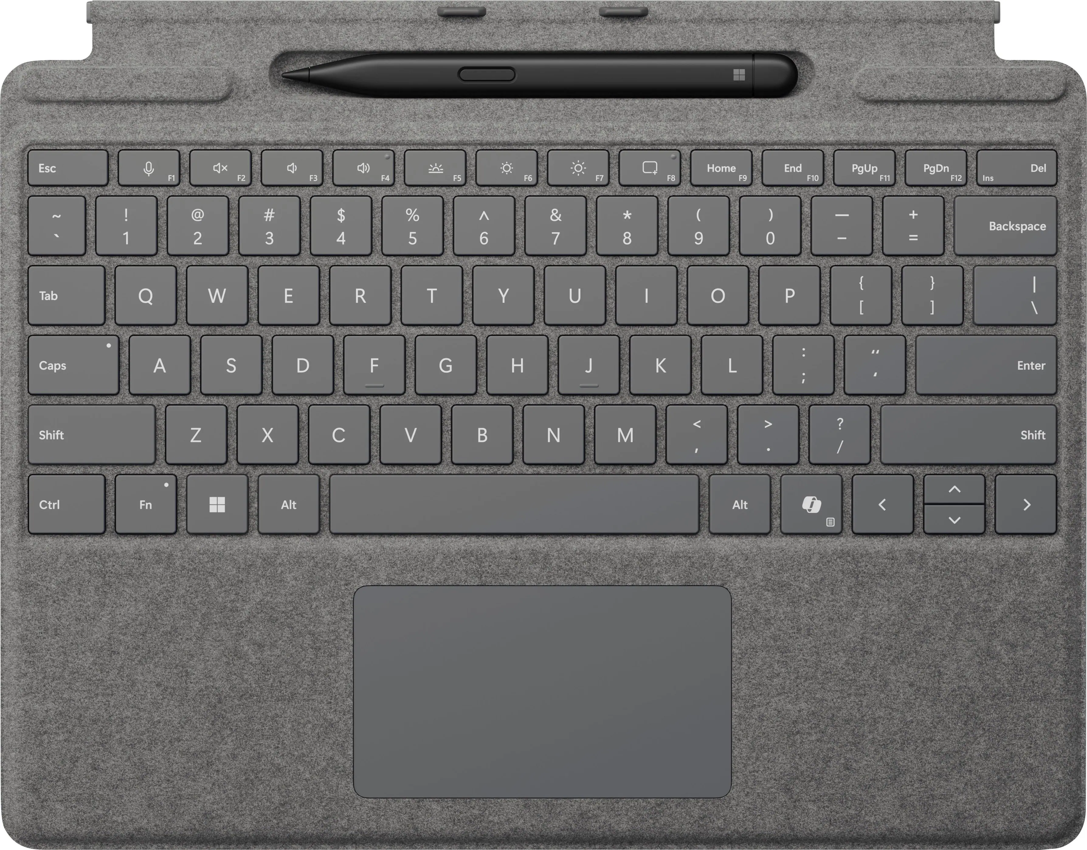 Microsoft - Surface Slim Pen (2nd Edition) and Pro Keyboard for Pro 13" (11th Edition), Pro 9, and Pro 8 - Platinum