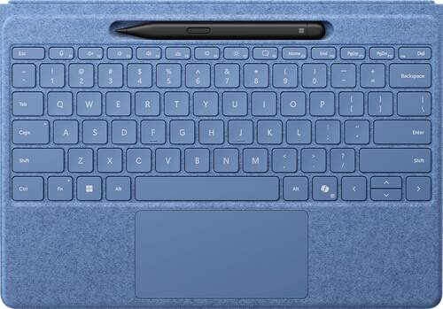 Microsoft - Surface Slim Pen (2nd Edition) and Pro Flex Keyboard for Pro (11th Edition), Pro 9, Pro 8 - Sapphire