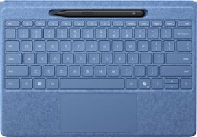 Microsoft - Surface Slim Pen (2nd Edition) and Pro Flex Keyboard for Pro (11th Edition), Pro 9, Pro 8 - Sapphire - Front_Zoom