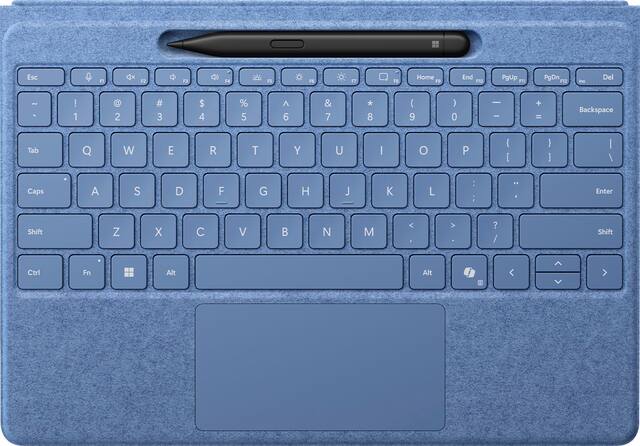 Microsoft - Surface Slim Pen (2nd Edition) and Pro 13" Flex Keyboard for Pro 13" (11th Edition), Pro 9, Pro 8 - Sapphire