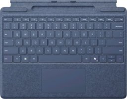 Microsoft - Surface Pro Keyboard for Pro (11th Edition), Pro 9, and Pro 8 with Pen Storage - Sapphire - Front_Zoom