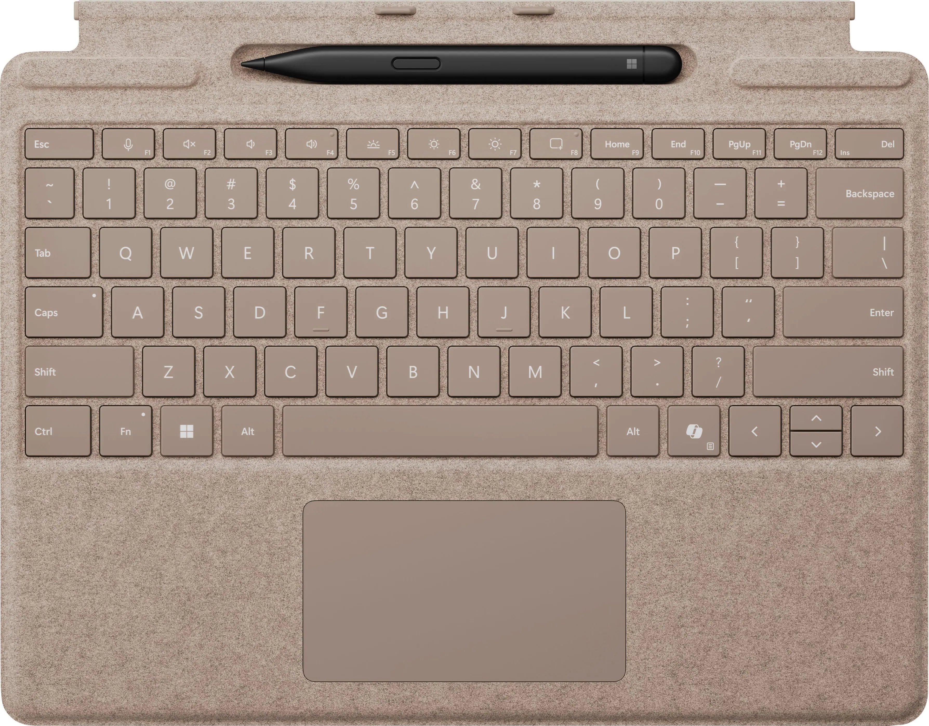 Microsoft - Surface Slim Pen (2nd Edition) and Pro Keyboard for Pro (11th Edition), Pro 9, and Pro 8 - Dune
