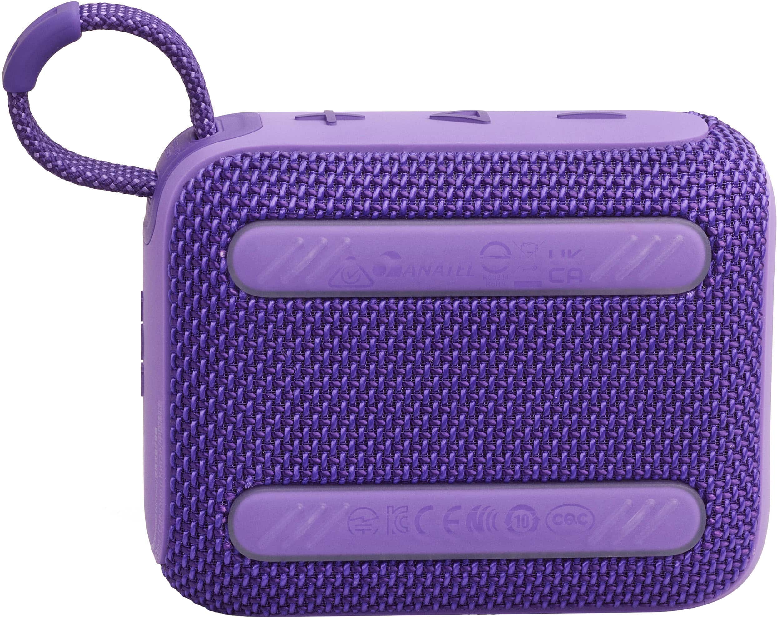 Alt View 1. JBL - Go 4 Portable Bluetooth Speaker - Purple.