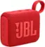 Angle. JBL - Go 4 Portable Bluetooth Speaker - Red.