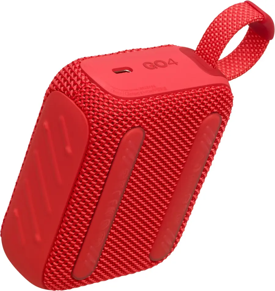 Alt View 14. JBL - Go 4 Portable Bluetooth Speaker - Red.