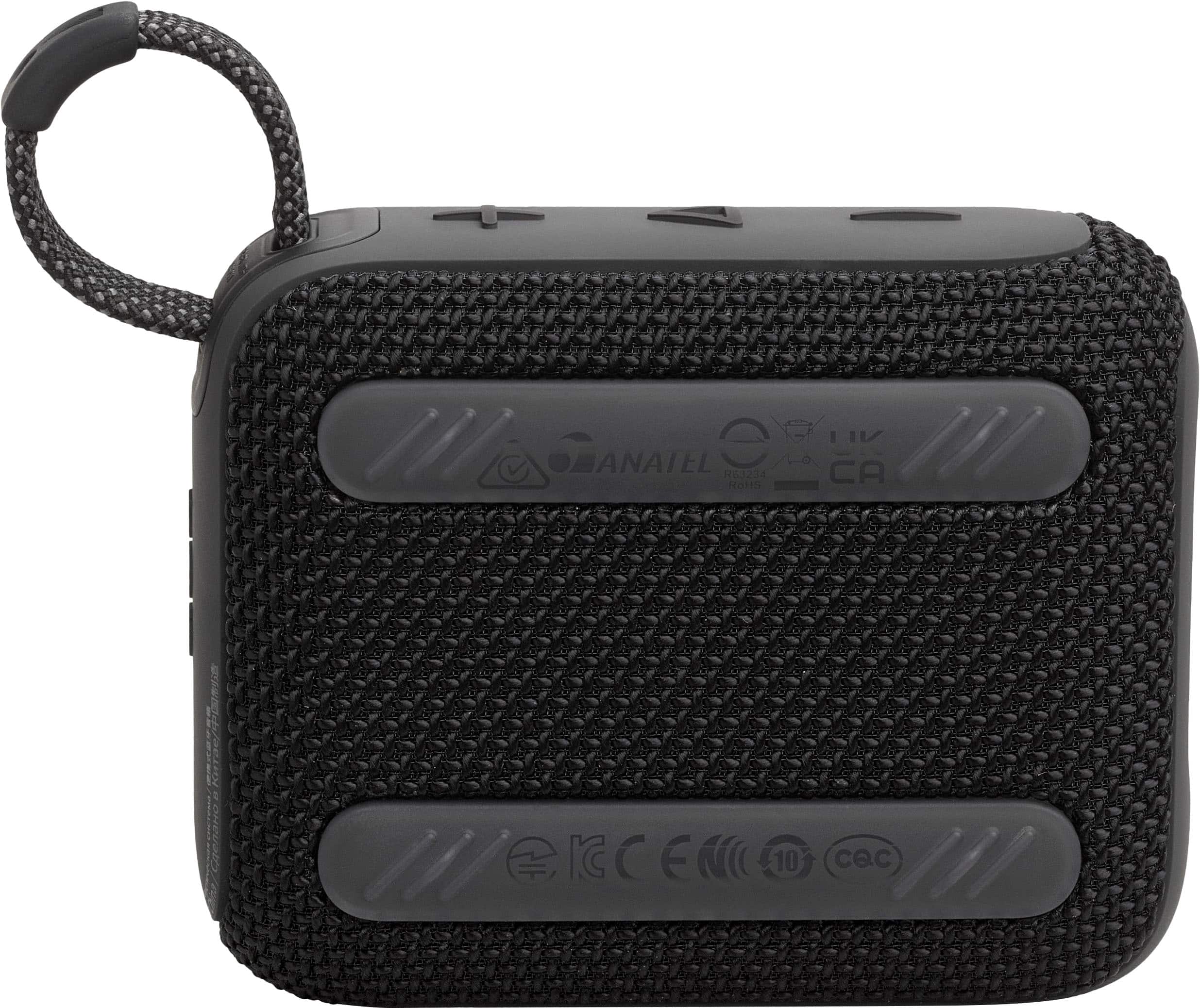 Alt View 1. JBL - Go 4 Portable Bluetooth Speaker - Black.