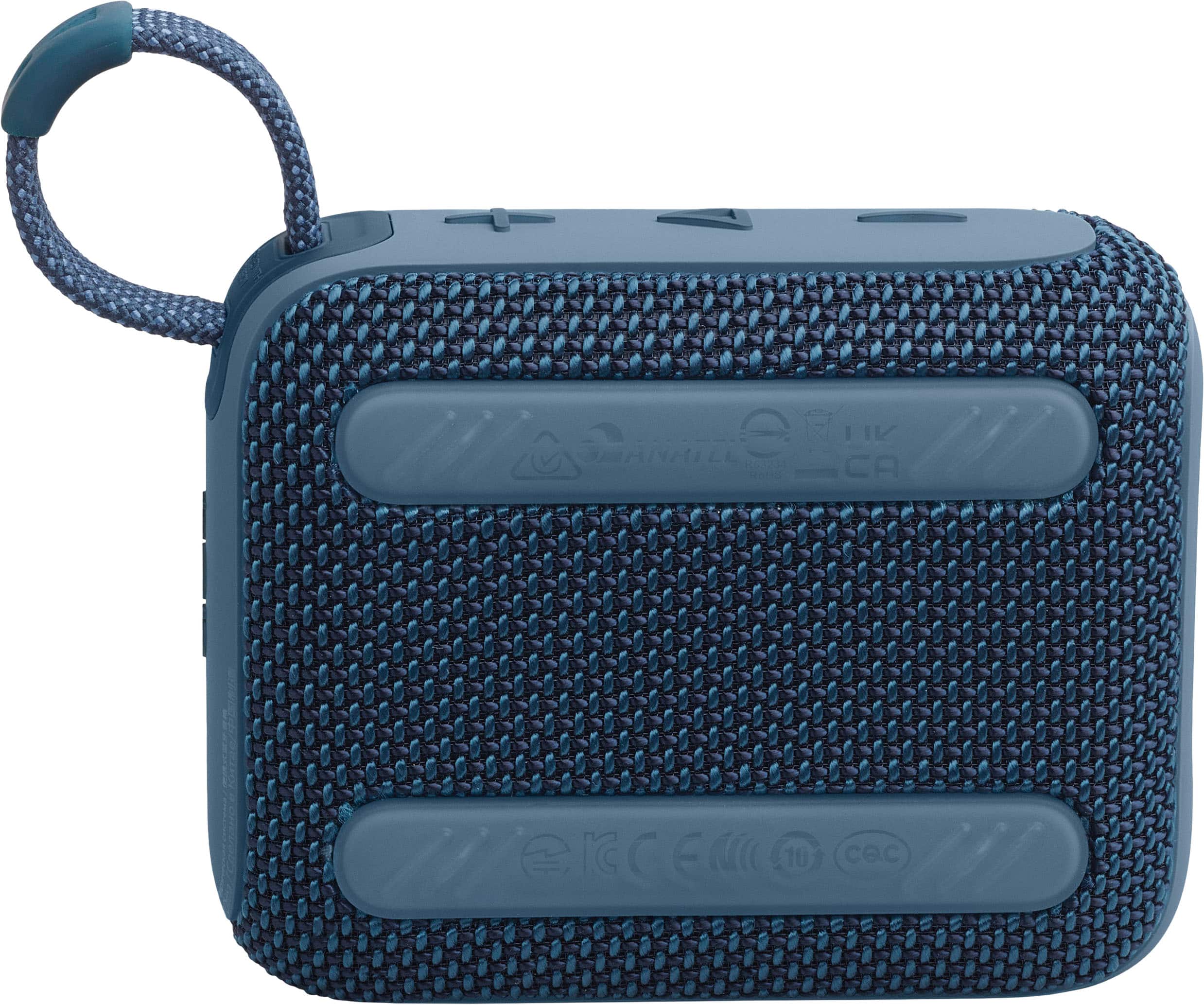 Alt View 1. JBL - Go 4 Portable Bluetooth Speaker - Blue.
