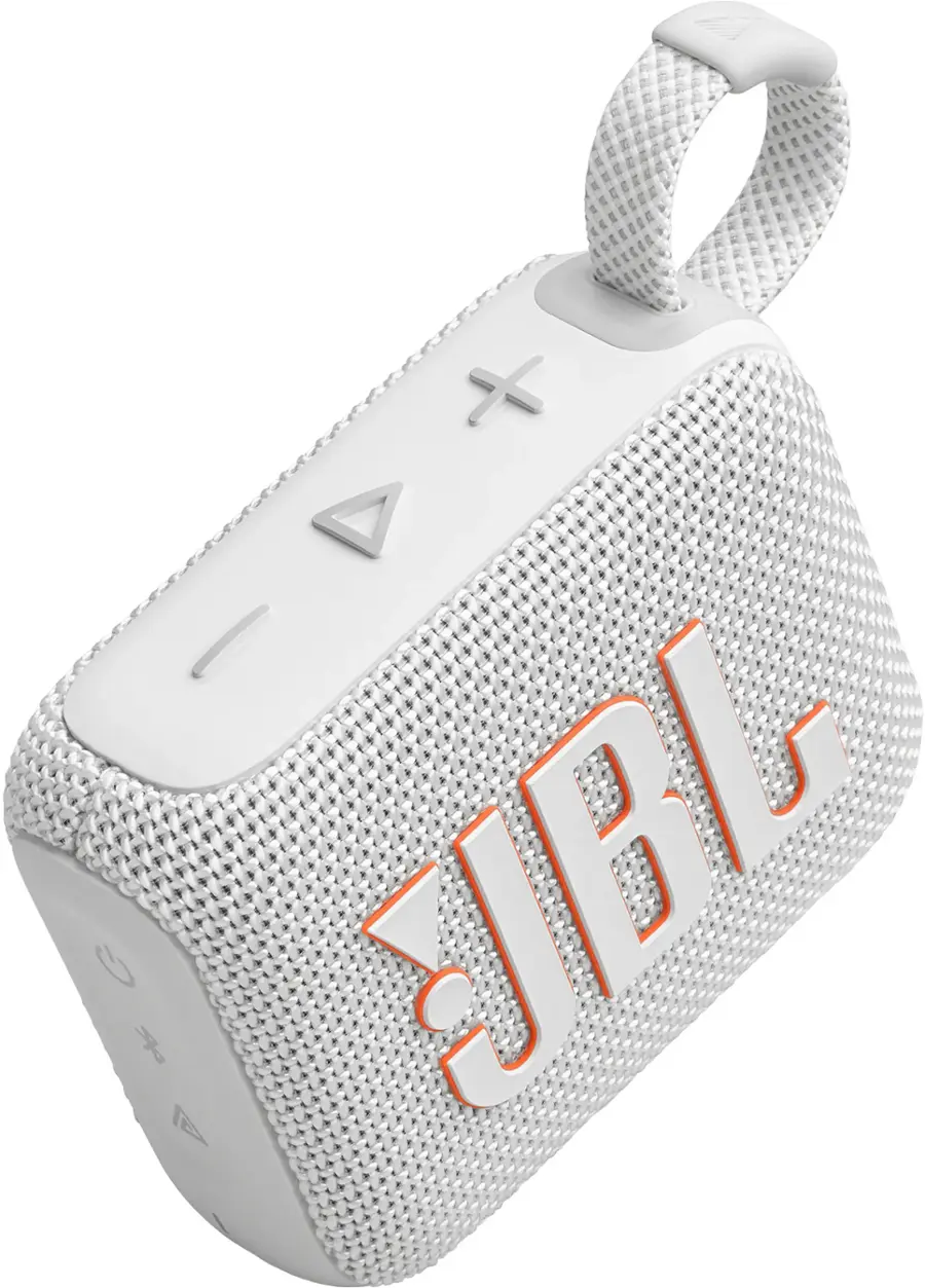 Alt View 13. JBL - Go 4 Portable Bluetooth Speaker - White.