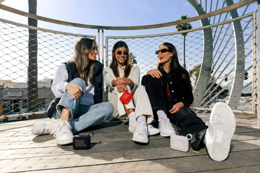 Alt View 21. JBL - Go 4 Portable Bluetooth Speaker - White.