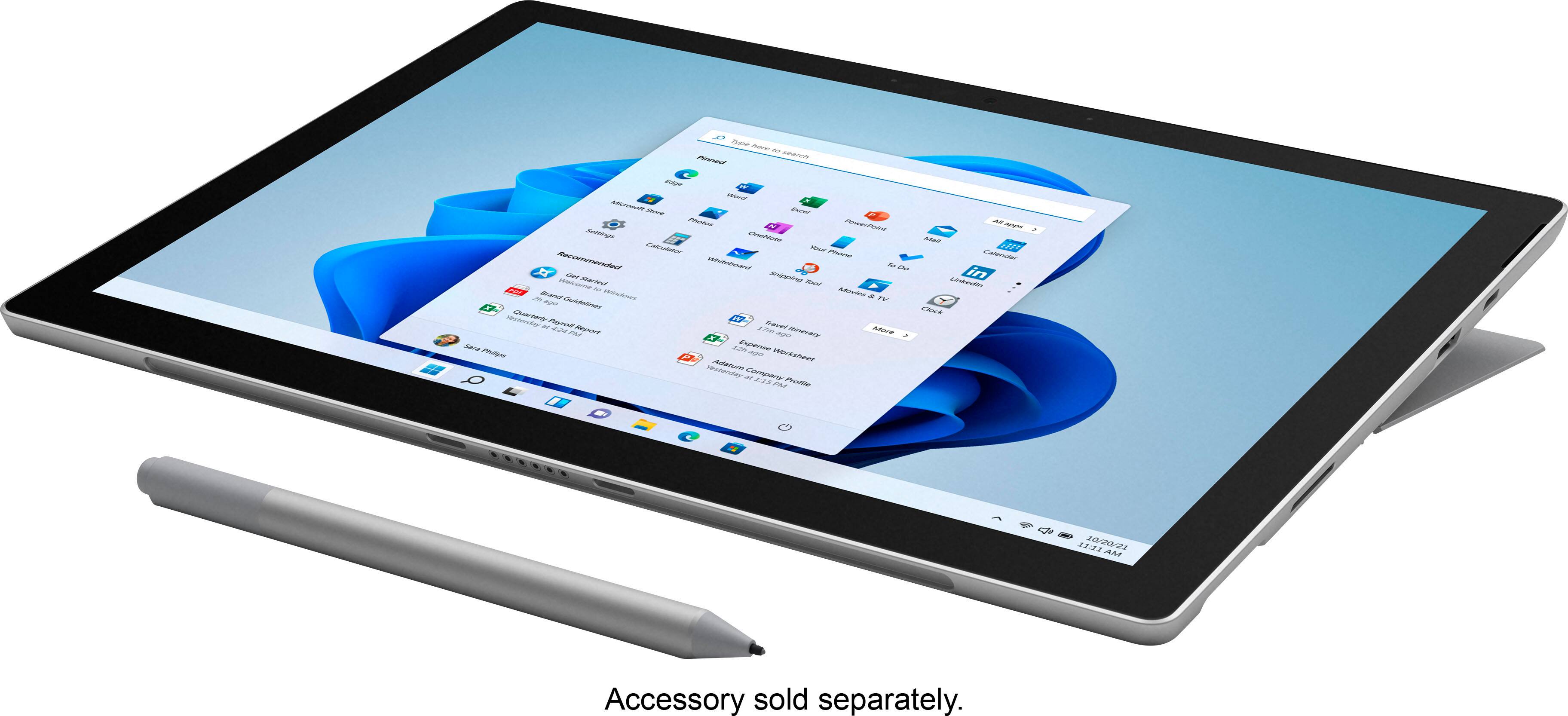 Alt View 13. Microsoft - Refurbished Surface Pro 7+ - 12.3” Touch Screen – Intel Core i5 – 8GB Memory – 256GB SSD with Black Cover (Latest Model) - Platinum.