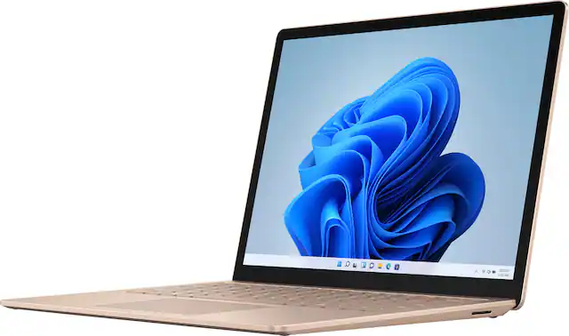 Front. Microsoft - Refurbished Surface Laptop 4 - 13.5” Touch-Screen – Intel Core i5 - 16GB Memory - 512GB Solid State Drive (Latest Model) - Sandstone.