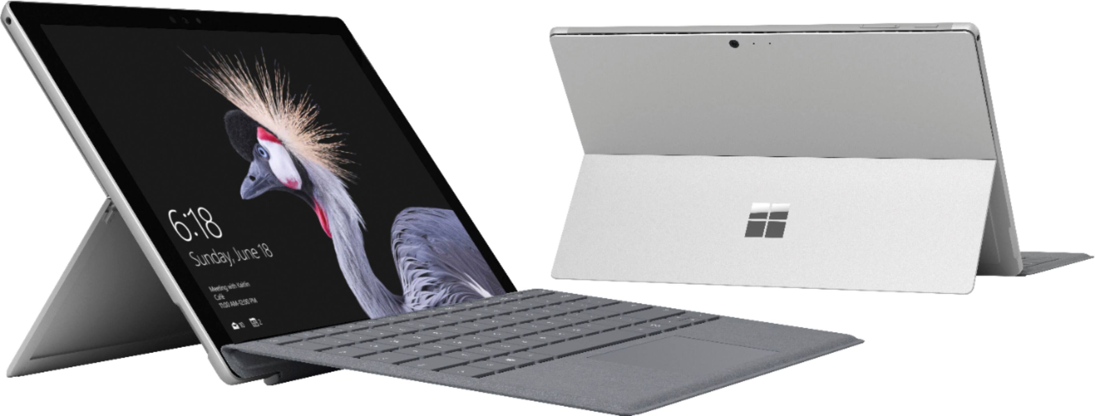 Alt View 14. Microsoft - Refurbished Surface Pro - 12.3" Touch-Screen - Intel Core i5 - 8GB Memory - 128GB SSD with Platinum Cover (Latest Model) - Silver.