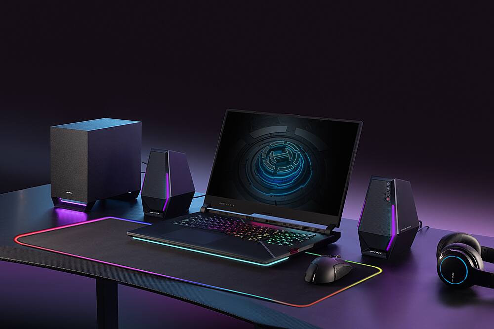 The text on the image reads "O+ 3D 2.1 Surround Sound System."