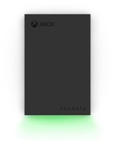 Seagate Game Drive for Xbox 5TB External USB 3.2 Gen 1 Portable Hard Drive with Green LED Bar - Black - Front_Zoom