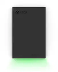Seagate - Game Drive for Xbox 5TB External USB 3.2 Gen 1 Portable Hard Drive Xbox Certified with Green LED Bar - Black - Front_Zoom