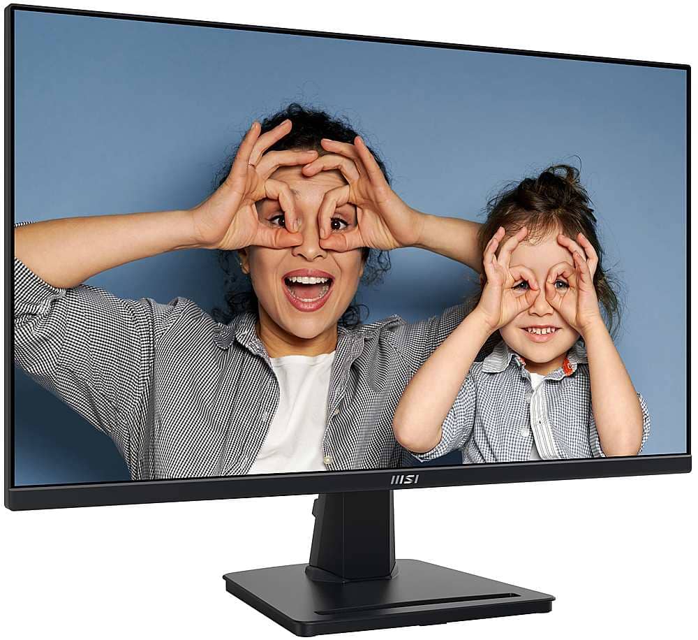 Back. MSI - PRO MP275Q 27" QHD 100Hz 1ms Adaptive Sync Monitor with built-in speaker (DisplayPort, HDMI, ) - Black.