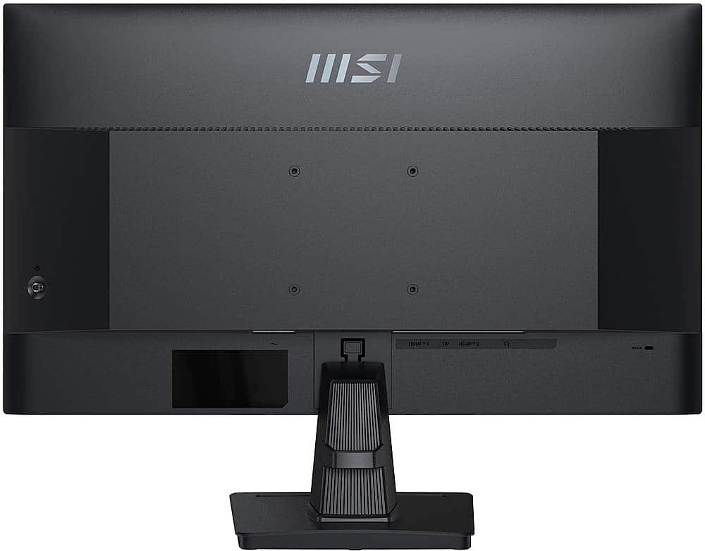 The image features a large monitor with the text "MISI" on it. The monitor is black and has a stand that supports it. The text "MISI" is prominently displayed on the monitor, making it the largest text in the image.