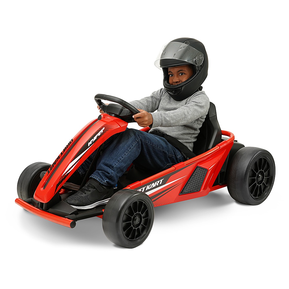 Angle View: Hyper - Drifting Go Kart Electric Ride On w/ 9 MPH Max Speed - Red