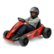 Angle. Hyper - Drifting Go Kart Electric Ride On w/ 9 MPH Max Speed - Red.