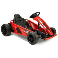 Hyper - Drifting Go Kart Electric Ride On w/ 9 MPH Max Speed - Red - Front_Zoom