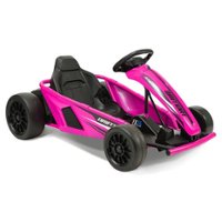 Hyper - 24V Drifting Go Kart Ride On for Kids, Pink - Pink - Front_Zoom