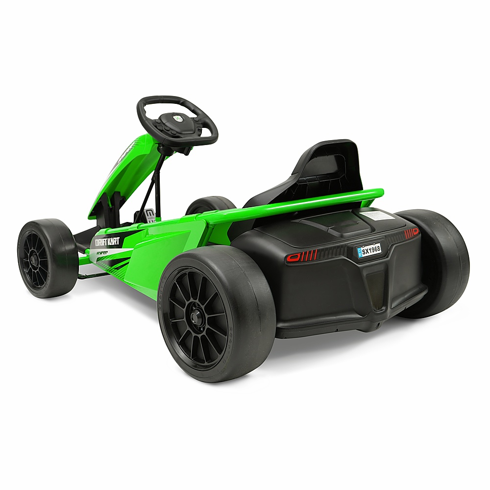 Angle View: Hyper - Drifting Go Kart Electric Ride On w/ 9 MPH Max Speed - Green