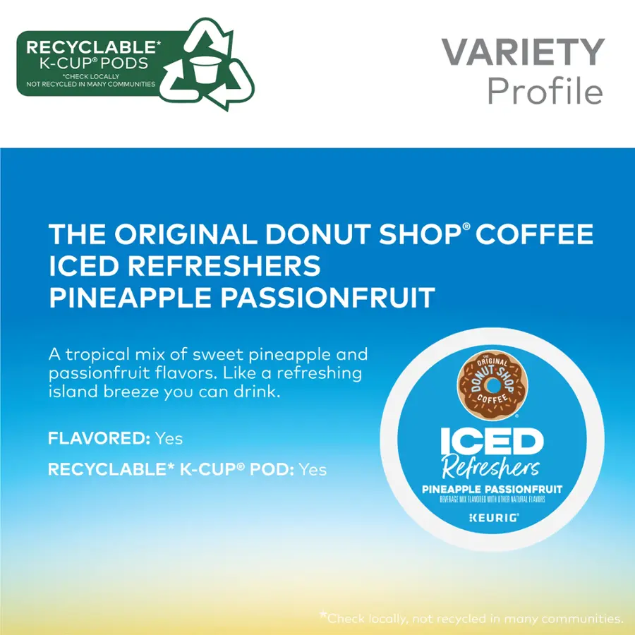 Alt View 14. The Original Donut Shop - DS ICED Pineapple Passionfruit, 20ct.