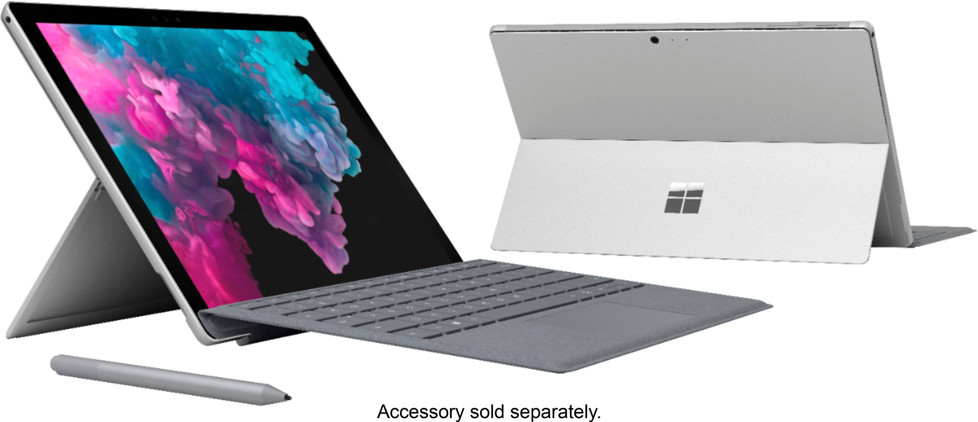 Alt View 14. Microsoft - Refurbished Surface Pro 6 - 12.3" Touch-Screen - Intel Core i5 - 8GB Memory - 128GB SSD - with Keyboard - Platinum.